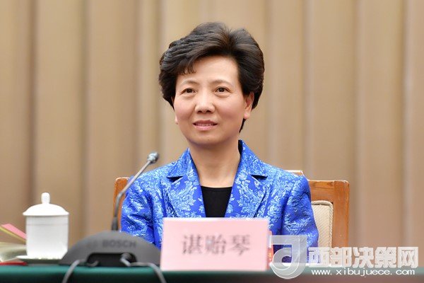 全國(guó)人大代表、貴州省委副書記、省長(zhǎng)諶貽琴發(fā)言