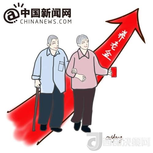 漫畫：養(yǎng)老金迎“14連漲”。 作者：王珊珊